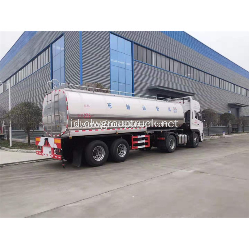 Air Susu 40CBM 45CBM Aluminium Alloy Tanker Semitrailer